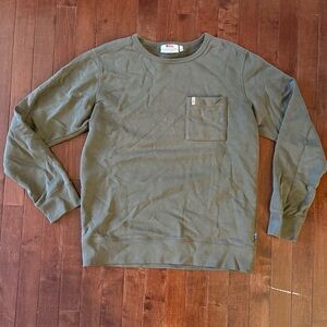 Fjallraven Green Cotton Ovik Sweatshirt